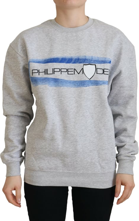 Philippe Model Philippe Model Gray Printed Long Sleeves Pullover Sweater