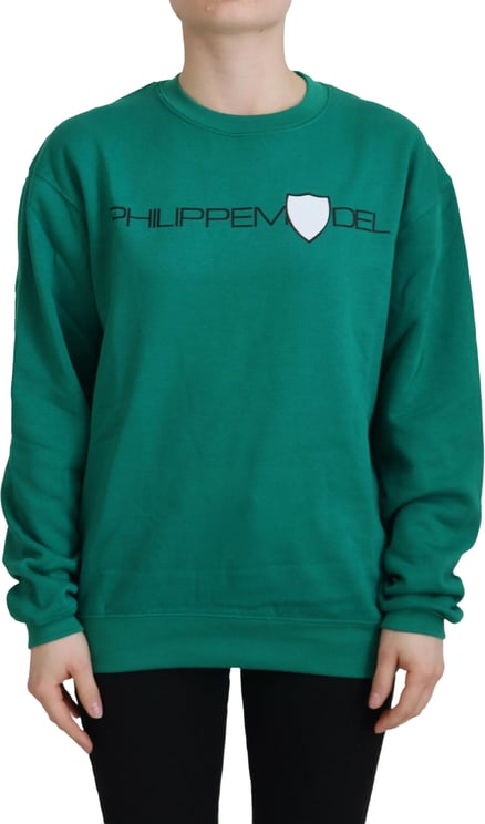Philippe Model Philippe Model Green Printed Long Sleeves Pullover Sweater