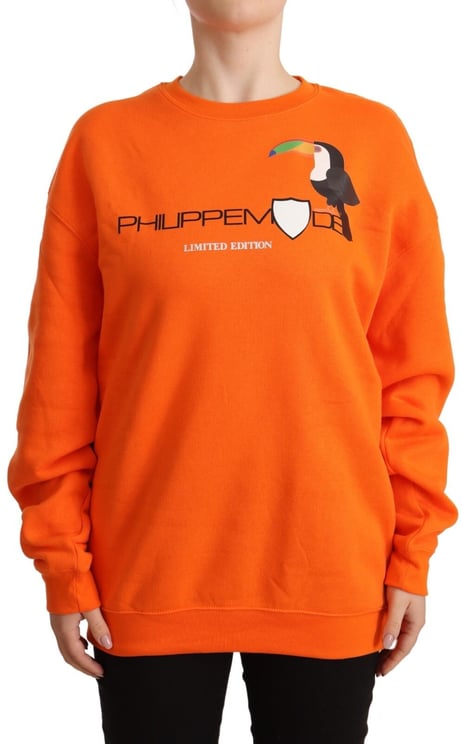 Philippe Model Philippe Model Orange Printed Long Sleeves Pullover Sweater