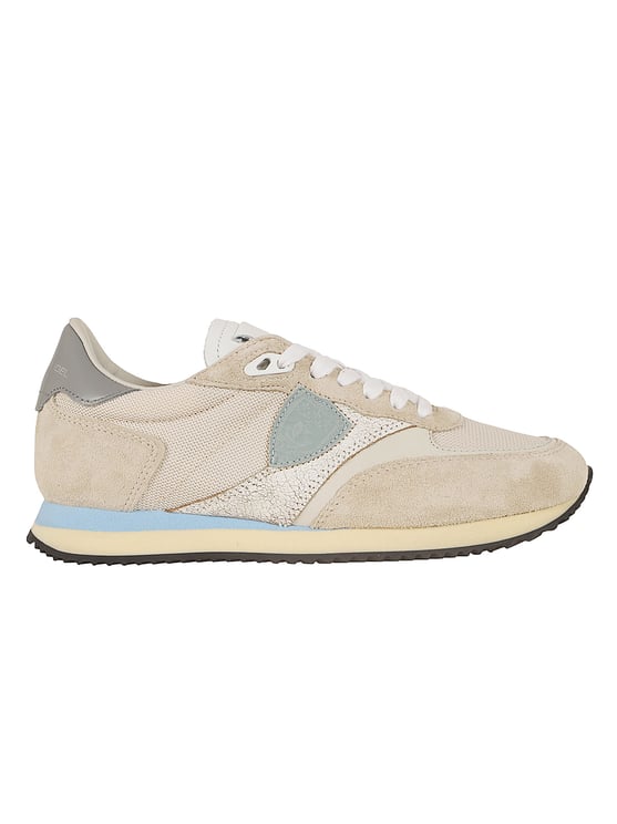 Philippe Model Retro-Inspired Low Sneakers with Iconic Shield Logo