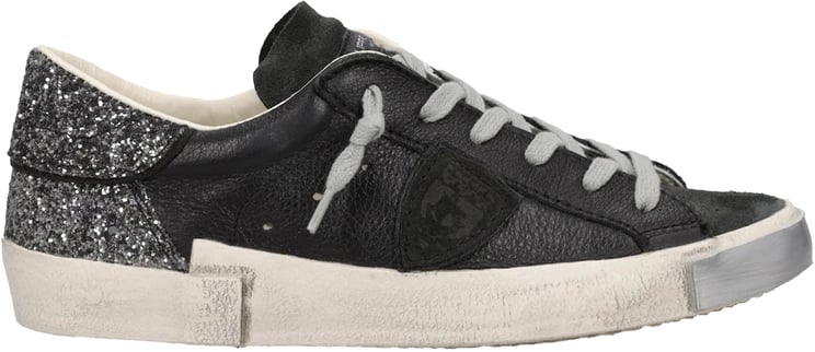 Philippe Model Sneakers Veau Glitter Mixagenoir