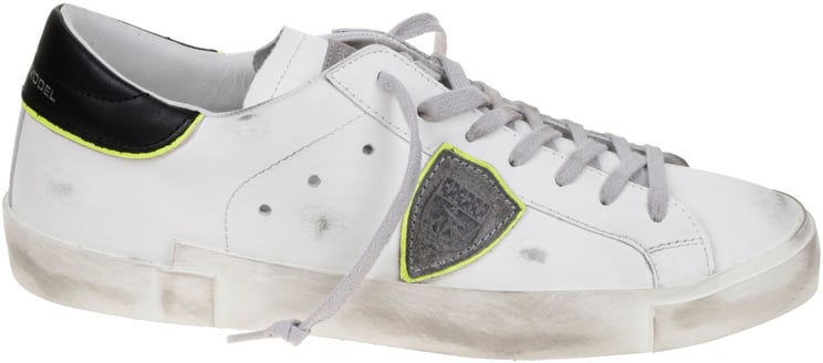 Philippe Model Flat Shoes Bianco Grigio Nero