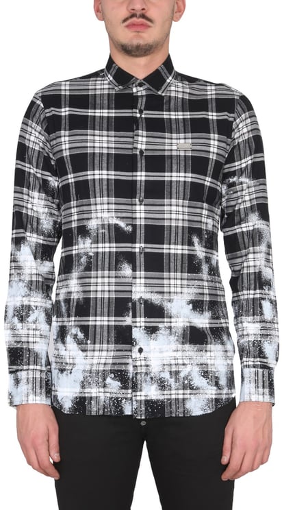 Philipp Plein TARTAN PATTERN SHIRT
