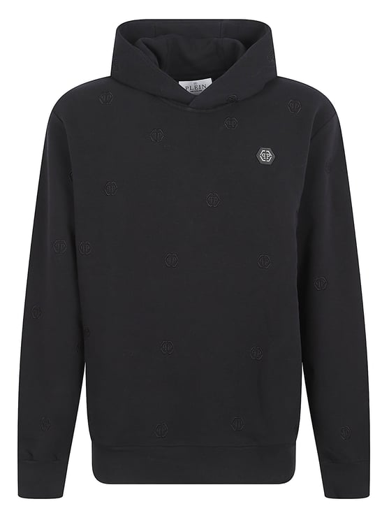 Philipp Plein Relaxed Fit Black Hooded Sweatshirt