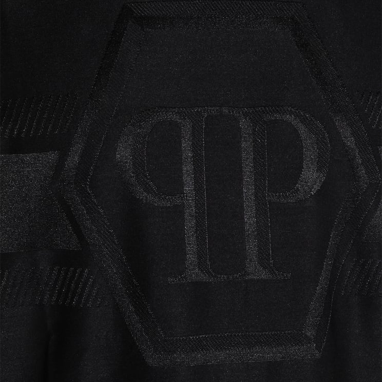 Philipp Plein Classic Black T-Shirt with Crew Neckline