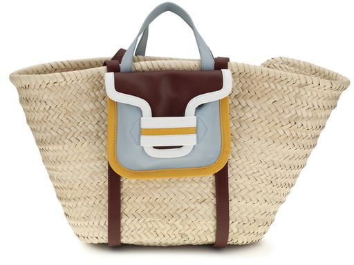 Pierre Hardy Pierre Hardy Beige Raffia Shoulder Bag