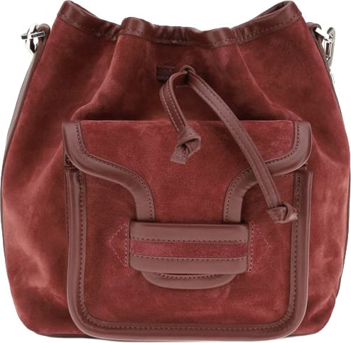 Pierre Hardy Pierre Hardy Bordeaux Calf Leather Bos Taurus Backet Bag