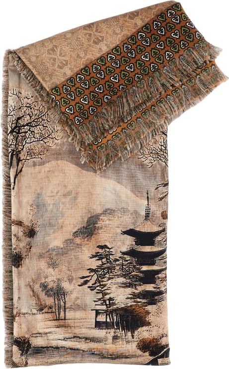 Pierre Louis Mascia Multicolour Scarf With Pattern And Soft Fabric
