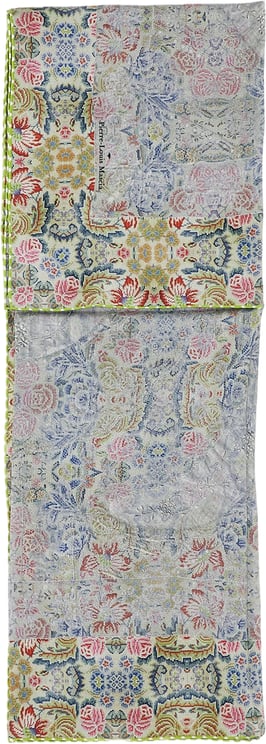 Pierre Louis Mascia Silk Bandana Scarf With Floral Print