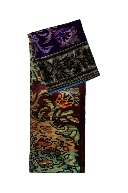 Pierre Louis Mascia Multicolor Print Silk And Viscose Blend Scarf