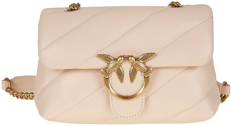 Pinko Love Mini Puff Maxi Quilt Bag Pink