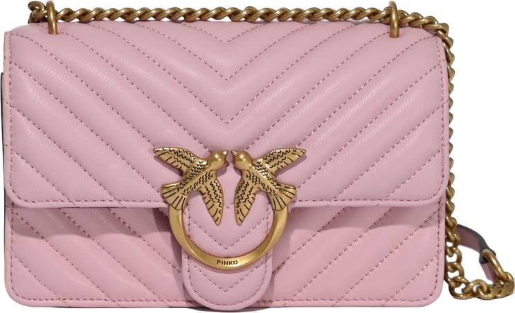 Pinko Bags Rosa Chiaroantique Gold