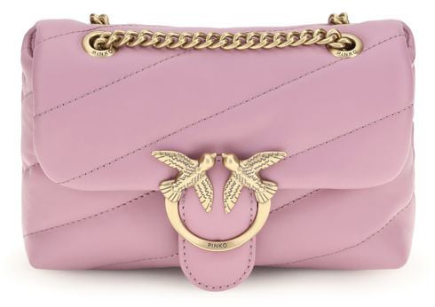 Pinko PINKO Purple Calf Leather Bos Taurus Shoulder Bag