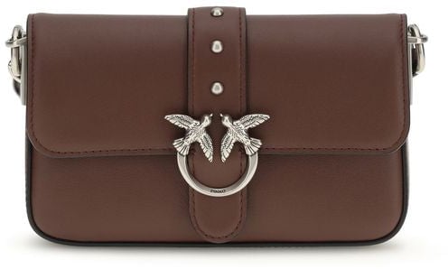 Pinko PINKO Brown Calf Leather Bos Taurus Shoulder Bag