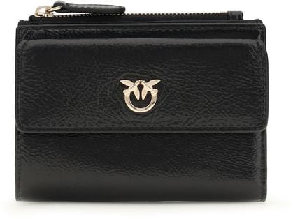 Pinko PINKO Black Calf Leather Bos Taurus Wallet