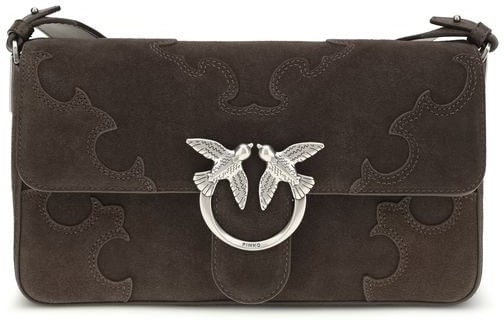 Pinko PINKO Brown Calf Leather Bos Taurus Shoulder Bag