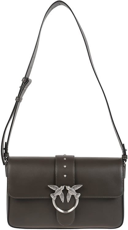 Pinko Love One Classic Slouchy Bag Green