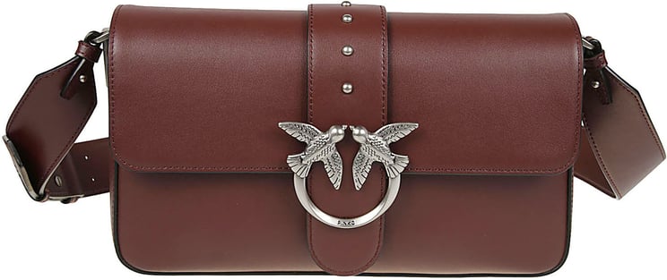 Pinko Love One Classic Slouchy Bag Red