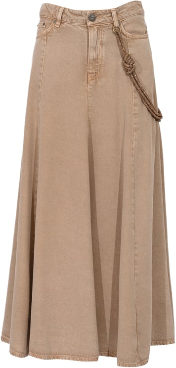 Pinko Skirts Beigemacrocistide