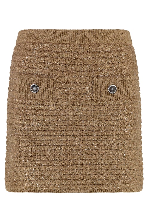 Pinko Miletto knitted mini skirt