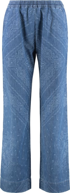 Pinko Namibia Printed cotton trousers