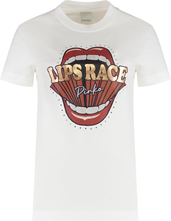 Pinko Cotton crew-neck T-shirt