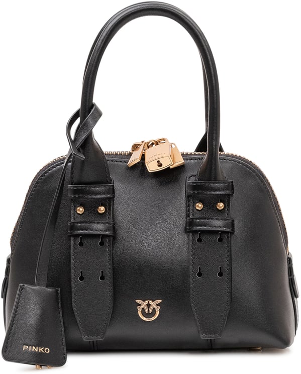 Pinko Borsa Bowling Mini con Zip e Manici