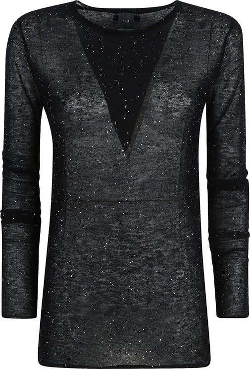 Pinko Pico Round Neck Sweater Black