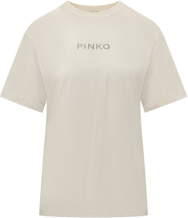 Pinko T-shirt con Dettaglio Strass