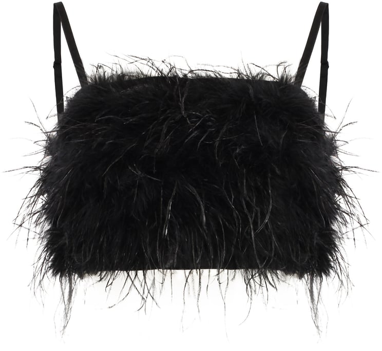 Pinko Salagiochi Feather detail top