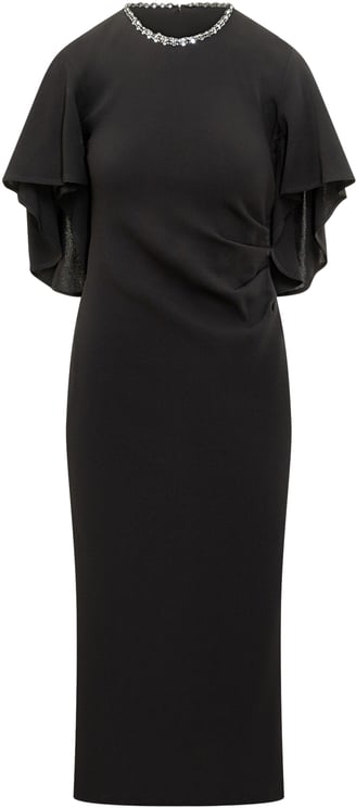 Pinko Pinko Abito Nero con Dettagli Gioiello