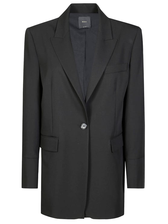 Pinko Fluid Long-Cuff Jacket with Elegant Drape