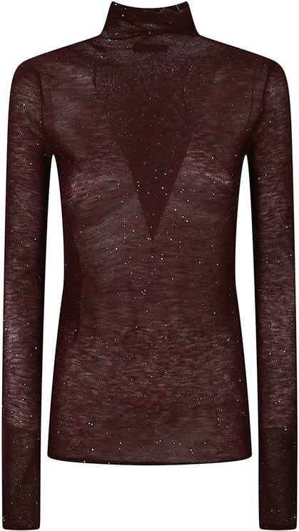 Pinko Moss Turtle Neck Sweater Pink