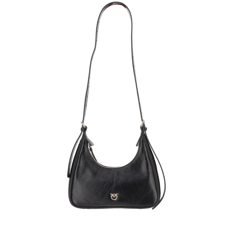 Pinko Glossy Leather Hobo Bag