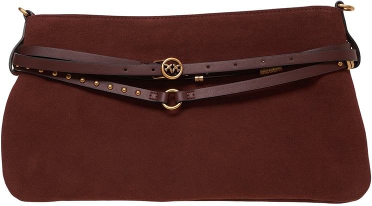 Pinko Suede shoulder bag 'Belt Bag'