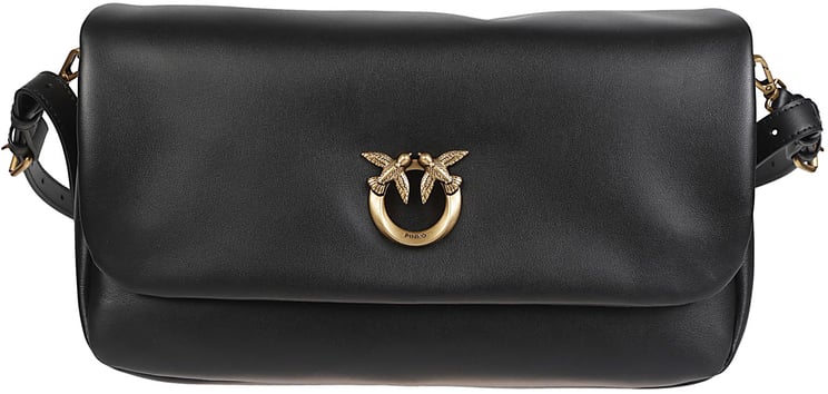 Pinko Click Soft Baguette Bag Black