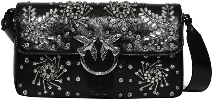 Pinko Bags Nero Limousineshiny Nickel