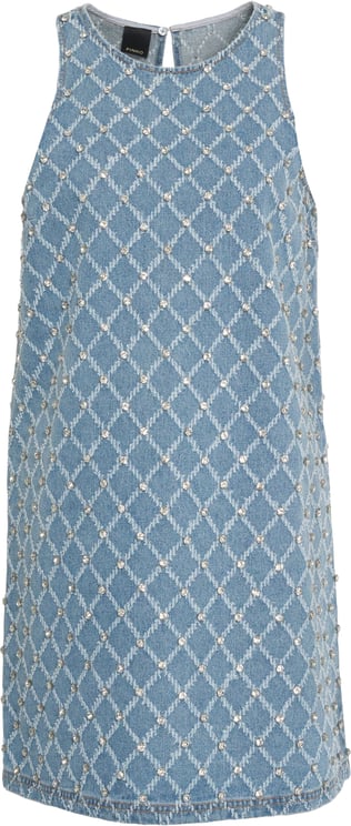 Pinko Denim dress with rhinestones
