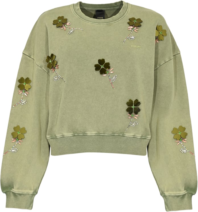 Pinko Sweaters Verde Vertiver