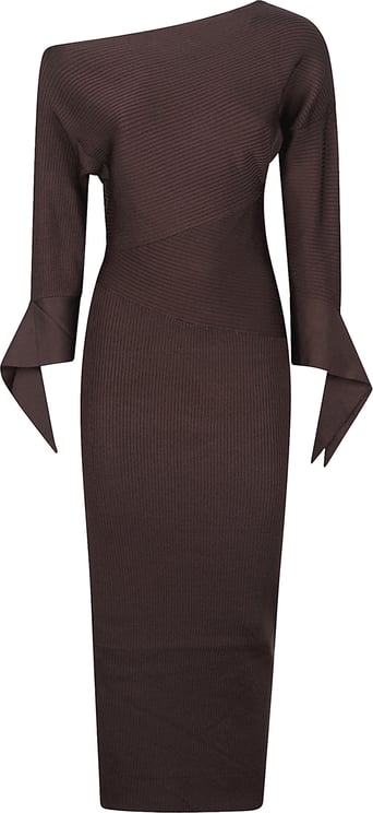 Pinko Brina Long Dress Brown