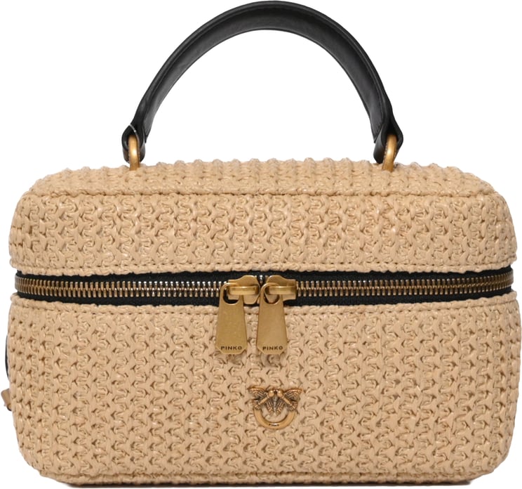 Pinko Bags Rafianeroantique Gold