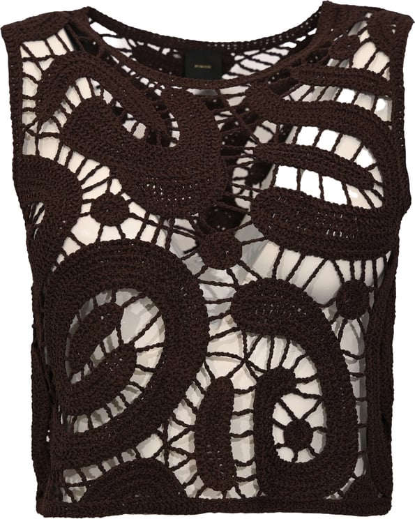 Pinko Top Marrone Java