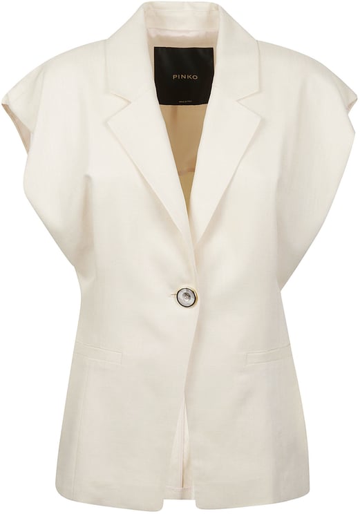 Pinko Floella Sleeveless Jacket White