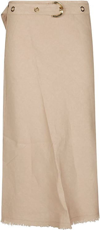 Pinko Hebe Long Skirt Nude