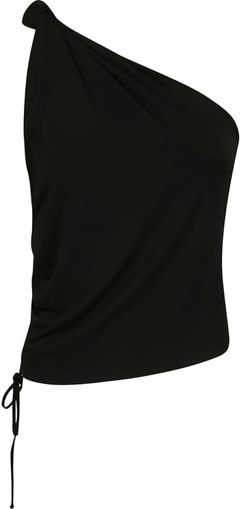 Pinko Kristel One Shoulder Top Black