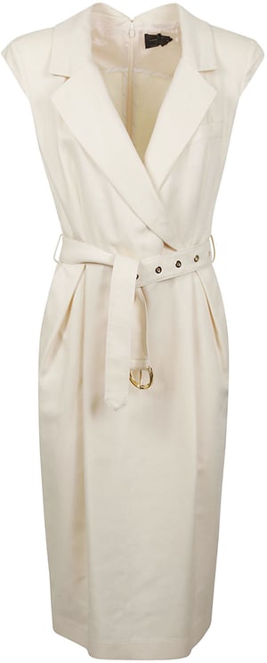 Pinko Amadine Midi Dress White