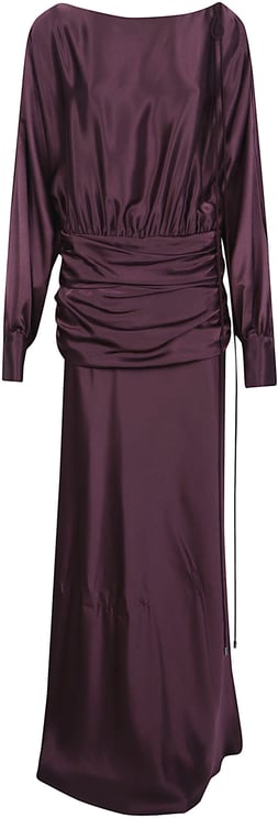 Pinko Anona Long Dress Red