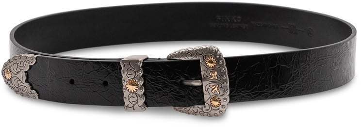 Pinko Cintura con Fibbia Decorata e Borchie