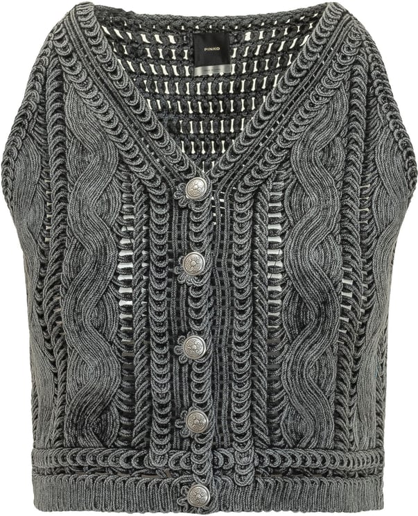 Pinko Top in Maglia con Bottoni