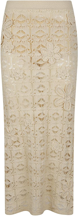 Pinko Anthemis Midi Skirt Nude